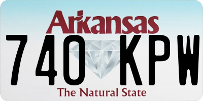 AR license plate 740KPW