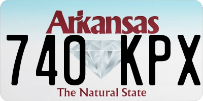 AR license plate 740KPX