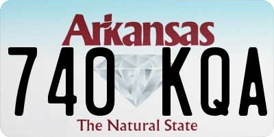AR license plate 740KQA