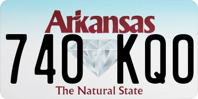 AR license plate 740KQO