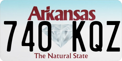 AR license plate 740KQZ