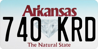 AR license plate 740KRD