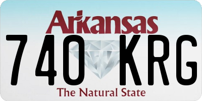 AR license plate 740KRG