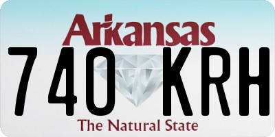 AR license plate 740KRH