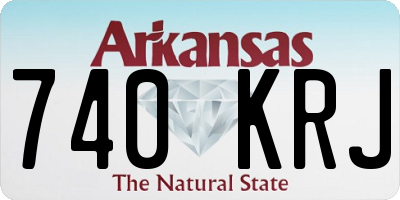 AR license plate 740KRJ