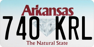 AR license plate 740KRL