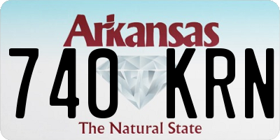 AR license plate 740KRN
