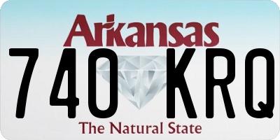 AR license plate 740KRQ