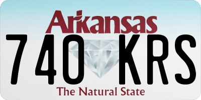 AR license plate 740KRS