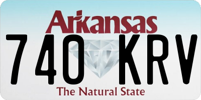 AR license plate 740KRV