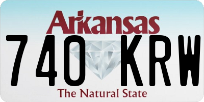 AR license plate 740KRW