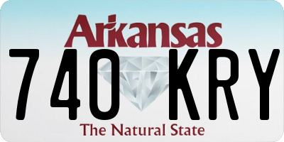 AR license plate 740KRY