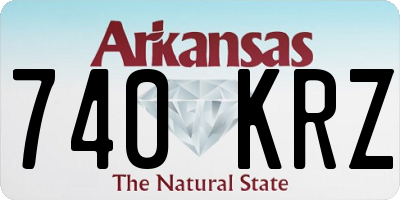 AR license plate 740KRZ