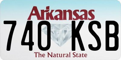 AR license plate 740KSB