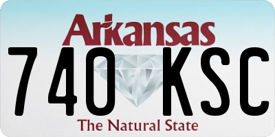 AR license plate 740KSC