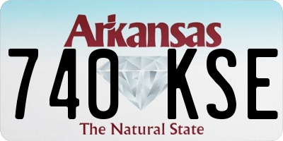 AR license plate 740KSE