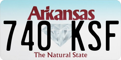 AR license plate 740KSF