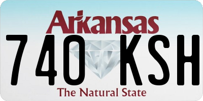 AR license plate 740KSH