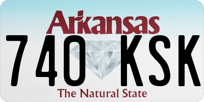 AR license plate 740KSK