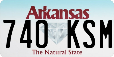 AR license plate 740KSM