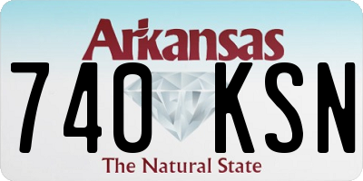 AR license plate 740KSN