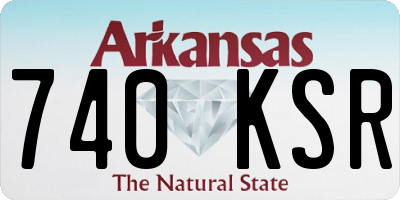 AR license plate 740KSR