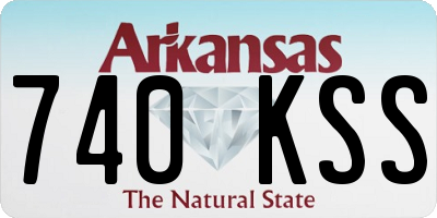 AR license plate 740KSS