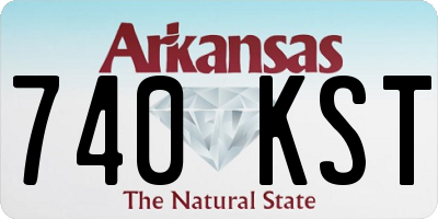 AR license plate 740KST