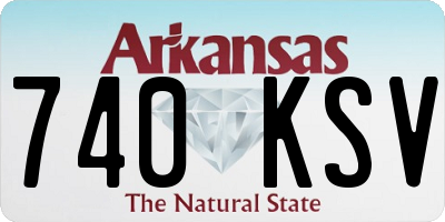 AR license plate 740KSV