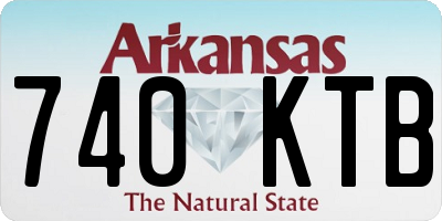 AR license plate 740KTB
