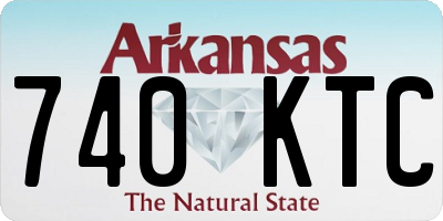 AR license plate 740KTC