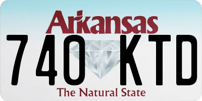 AR license plate 740KTD