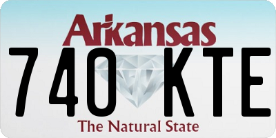 AR license plate 740KTE