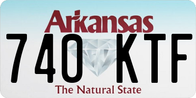 AR license plate 740KTF