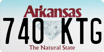 AR license plate 740KTG