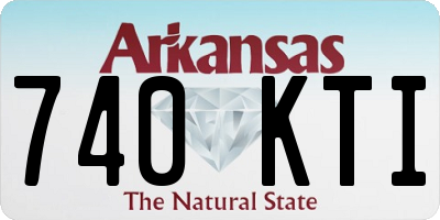 AR license plate 740KTI