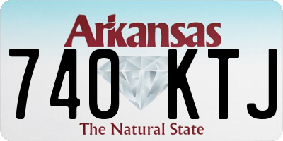 AR license plate 740KTJ