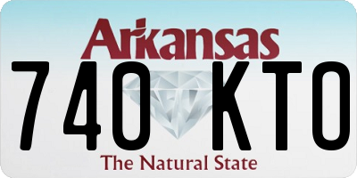 AR license plate 740KTO