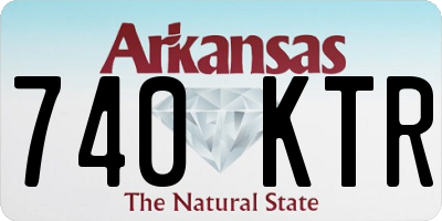 AR license plate 740KTR