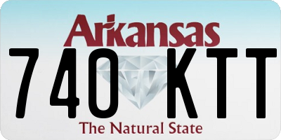 AR license plate 740KTT