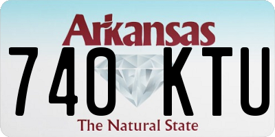AR license plate 740KTU