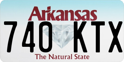 AR license plate 740KTX