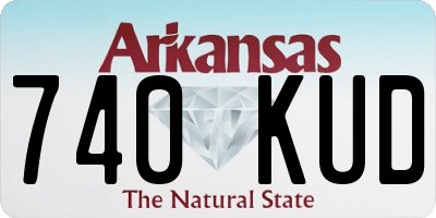 AR license plate 740KUD