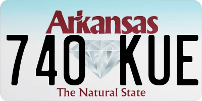 AR license plate 740KUE