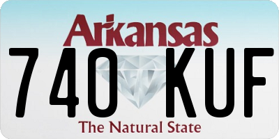AR license plate 740KUF