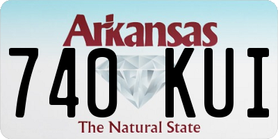 AR license plate 740KUI