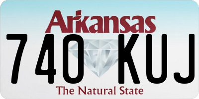 AR license plate 740KUJ