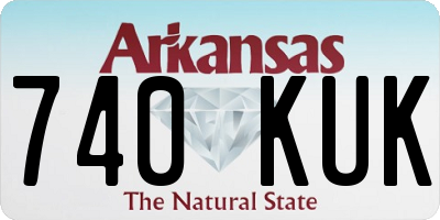 AR license plate 740KUK
