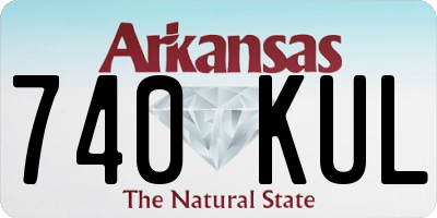 AR license plate 740KUL