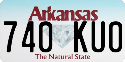 AR license plate 740KUO